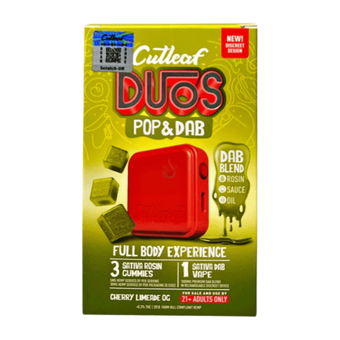 Cutleaf Duos Pop & Dab Gummies (3 Gummies + 1 Dab)