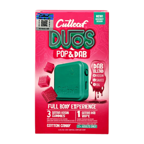 Cutleaf Duos Pop & Dab Gummies (3 Gummies + 1 Dab)