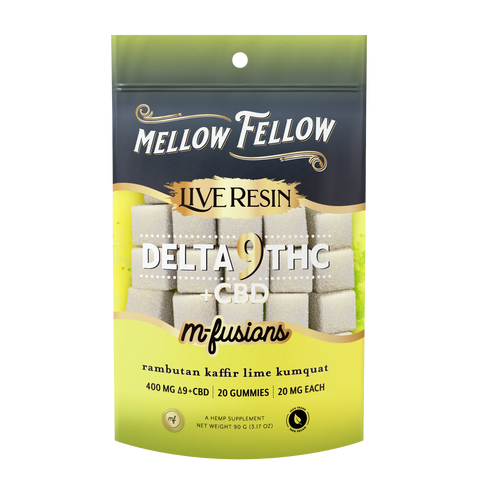 Mellow Fellow Live Resin D9 M-Fusion Gummies 20ct