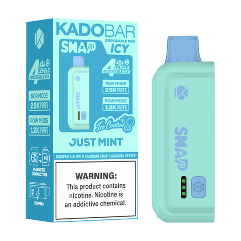 Kado Bar Snap Icy 5% 25K Puffs Disposable Pod (Addon Battery Not Included)