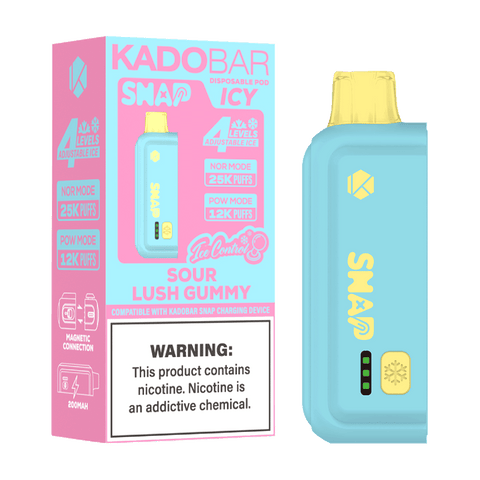 Kado Bar Snap Icy 5% 25K Puffs Disposable Pod (Addon Battery Not Included)