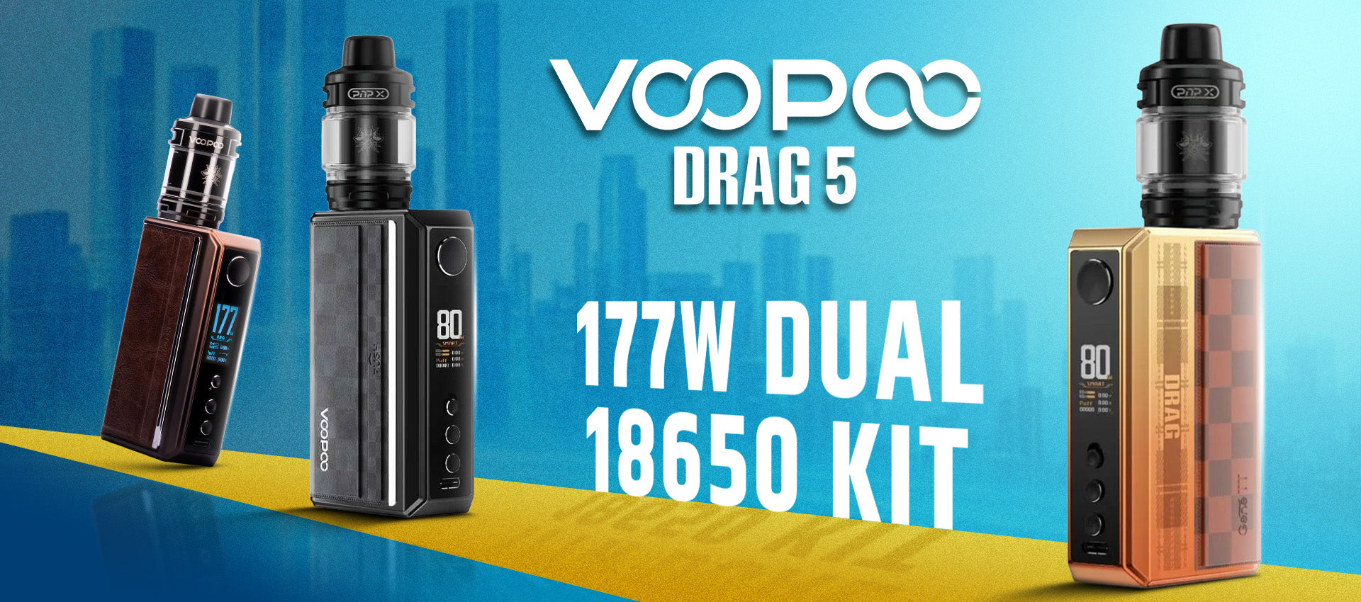 Voopoo Drag 5 177W Dual 18650 Kit