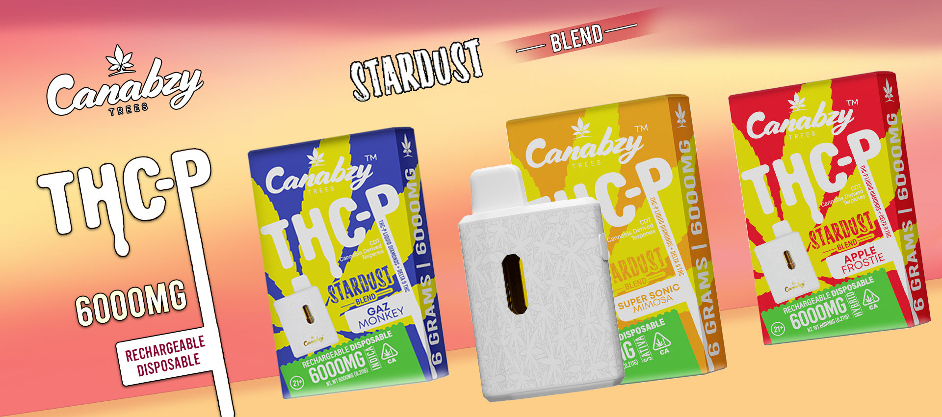 Canabzy Stardust Blend THC-P Disposable 6gm