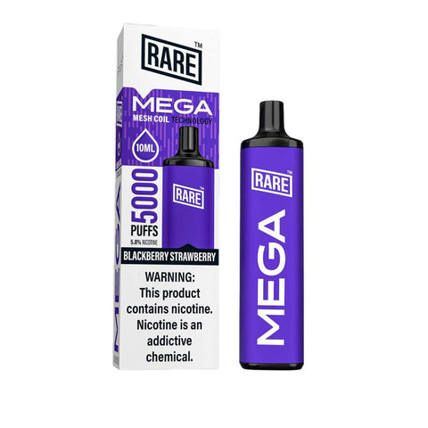 Rare Mega 5000 Puff 10mL Disposable Blackberry strawberry