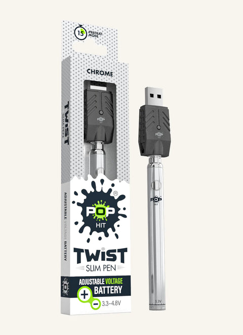 Pop Hit Twist Slim Pen Chrome