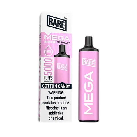 Rare Mega 5000 Puff 10mL Disposable Cotton Candy