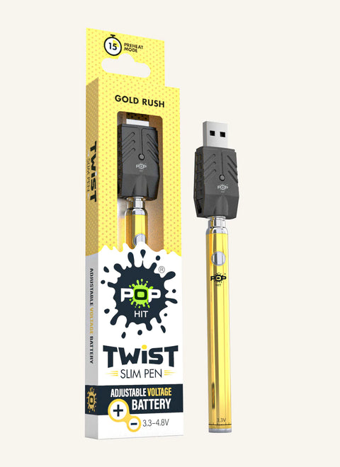 Pop Hit Twist Slim Pen Gold Rush