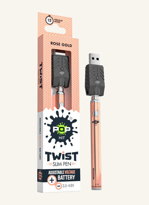 Pop Hit Twist Slim Pen Rose Gold