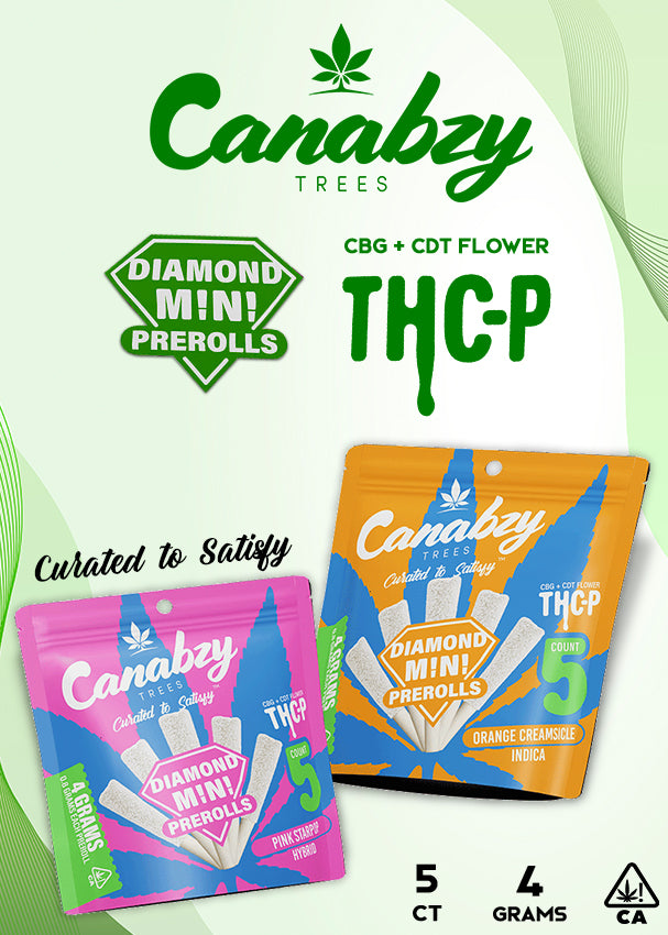 Canabzy THC-P Diamond Mini Pre-Rolls 4g 5ct/pk