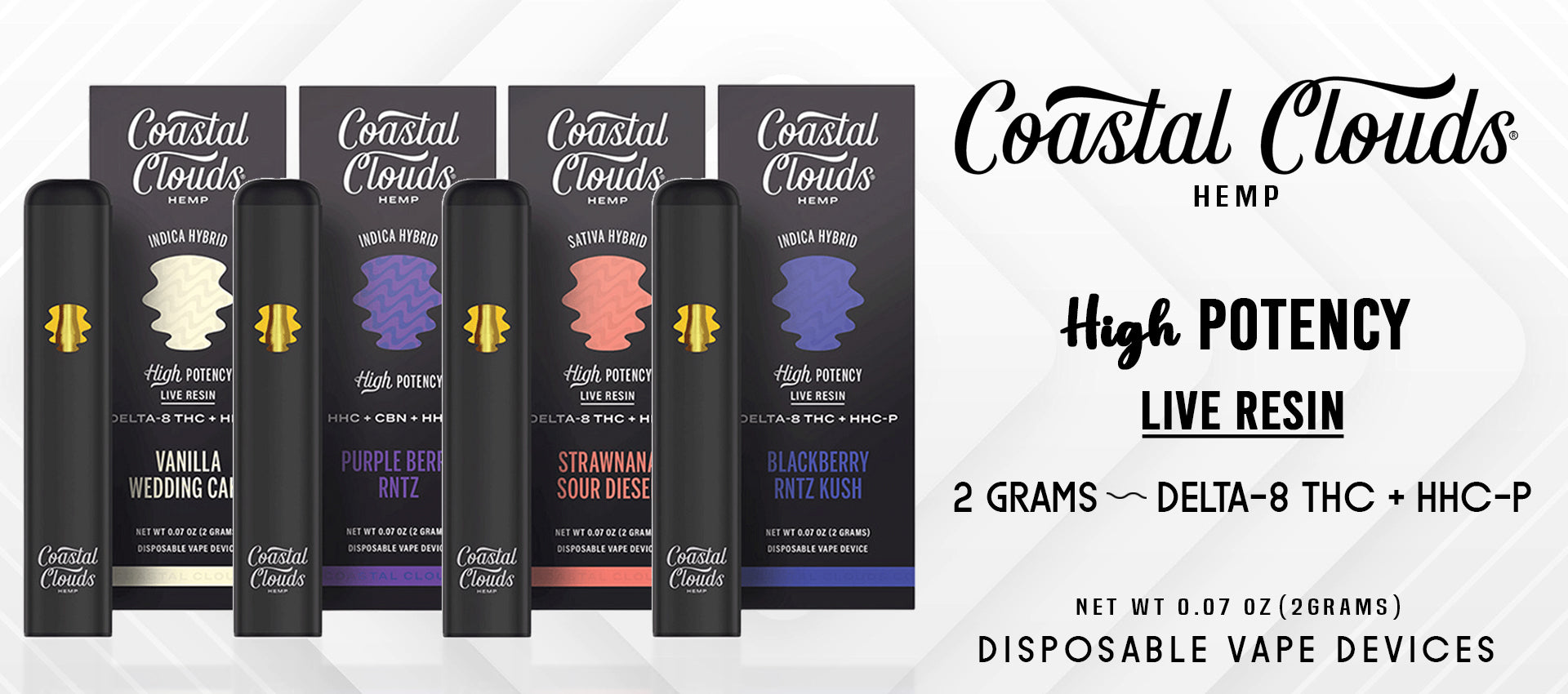 Coastal Clouds D8-THC-HHC-P Disposable 2gm