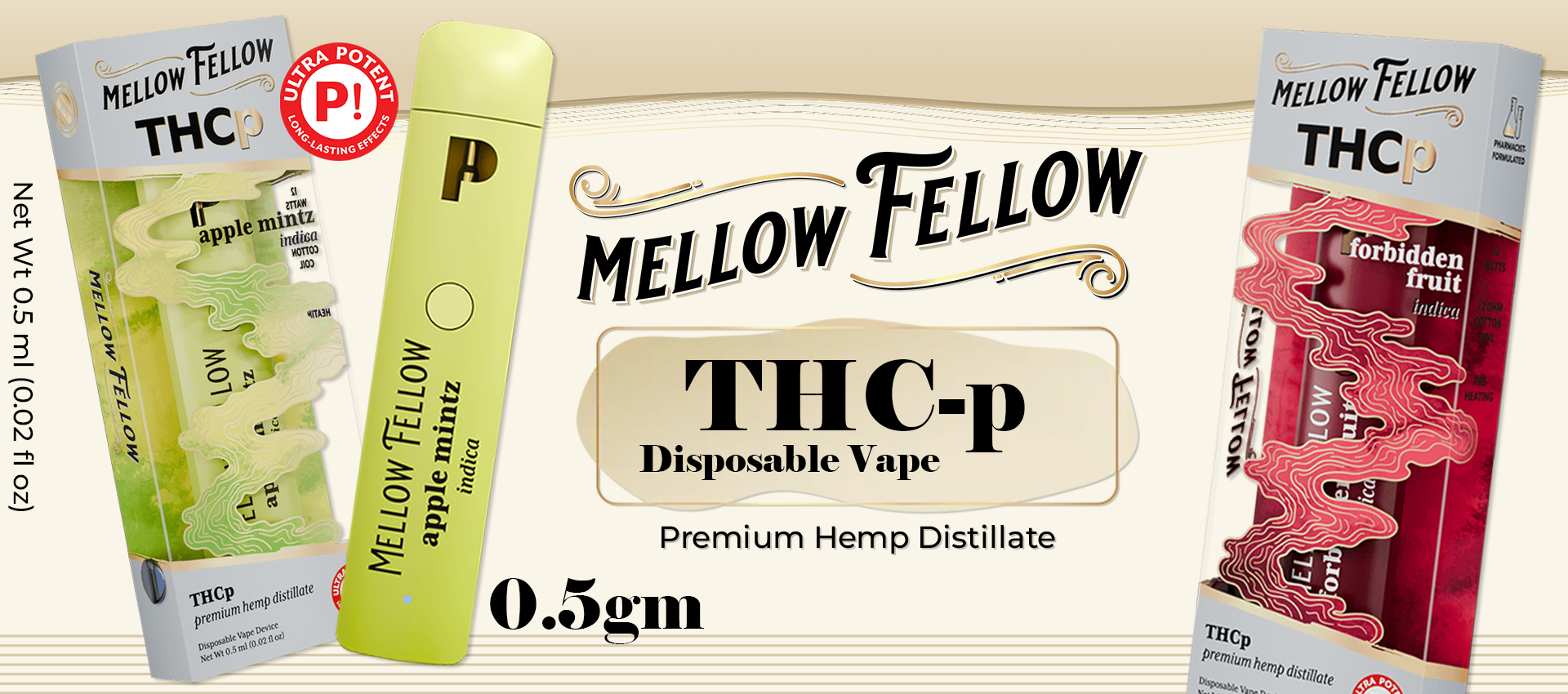 Mellow Fellow THC-P 0.5gm Disposable