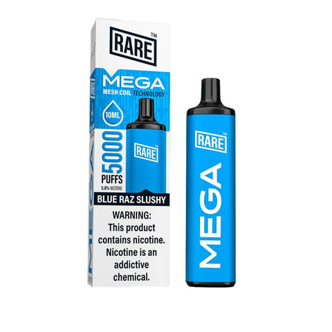 Rare Mega 5000 Puff 10mL Disposable Blue Raz Slushy
