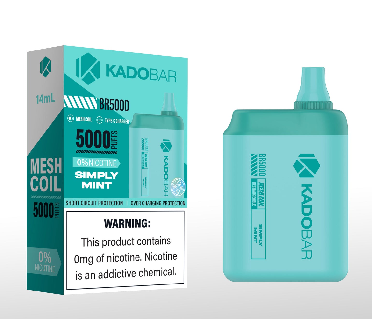 Kado Bar 5000 Puff 0 Nicotine 14ml Disposable Xhale City