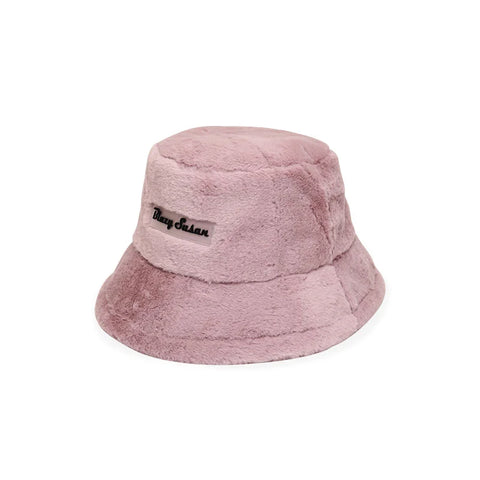 Blazy Susan Fuzzy Bucket Hat- Pink