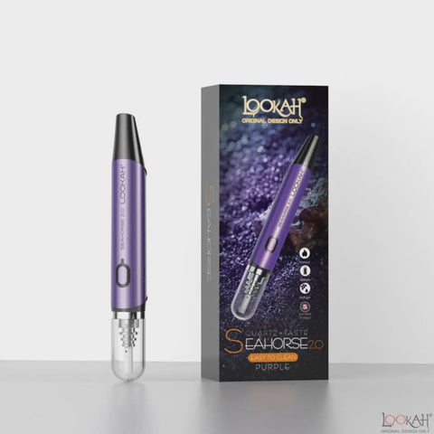 Lookah Seahorse 2.0 Wax Pen Purple Concentrate Vaporizers 6973199594046
