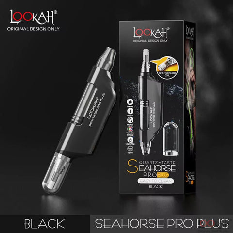 Lookah Seahorse Pro Plus Wax Vaporizer Black Concentrate Vaporizers 6973199593926