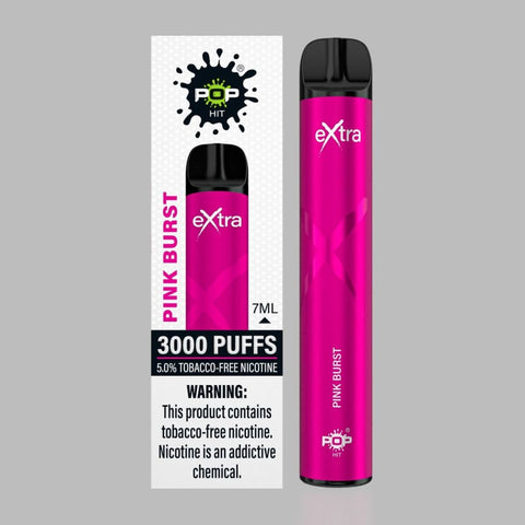 Pop Hit Extra TFN Disposable 7ml 3000 Puffs Pink Brust TFN Disposable Devices 703674234725