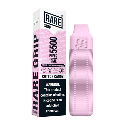 Rare Grip Triple Mesh Coil Rechargeable 5500 Puffs 12ml Disposable Cotton Candy Disposable Devices 703674231649