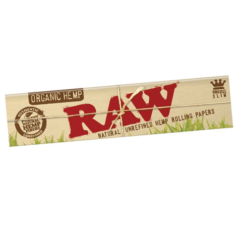 RAW Organic Hemp King Size Slim Rolling Papers 716165174219