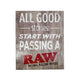 RAW Rustic Sign - Good Stories Merchandise 716165285625